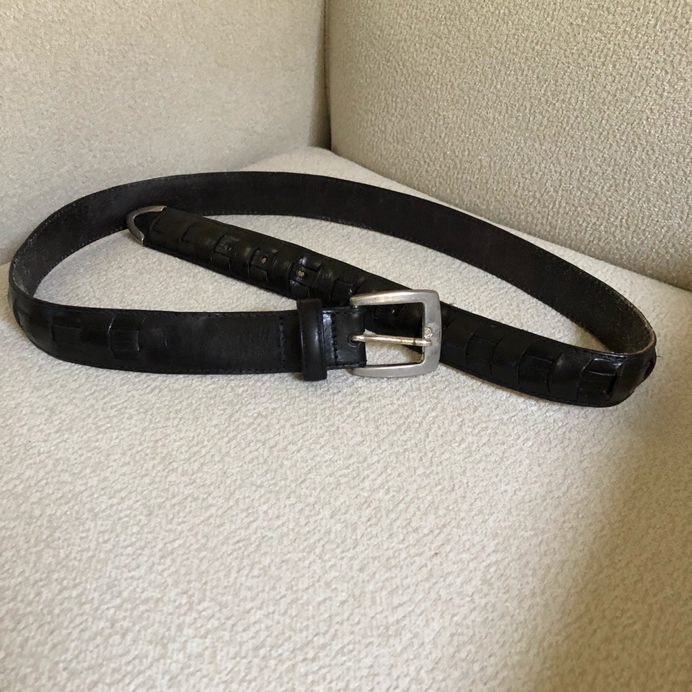 Black Genuine Leather Belt